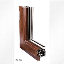 Роскошные алюминиевые двери и окна из натуральной древесины